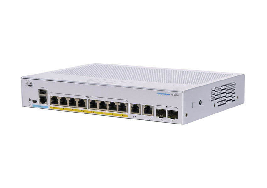 Cisco CBS350-8P-E-2G-UK 8-Port L3 GE Managed PoE Switch