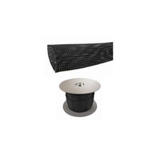 Braided expandable Sleeving - Black 4mm - 11mm (per metre)