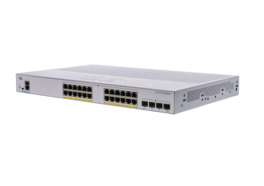 Cisco CBS250-24FP-4G-UK 24-Port L2/L3 Smart Managed GE Switch
