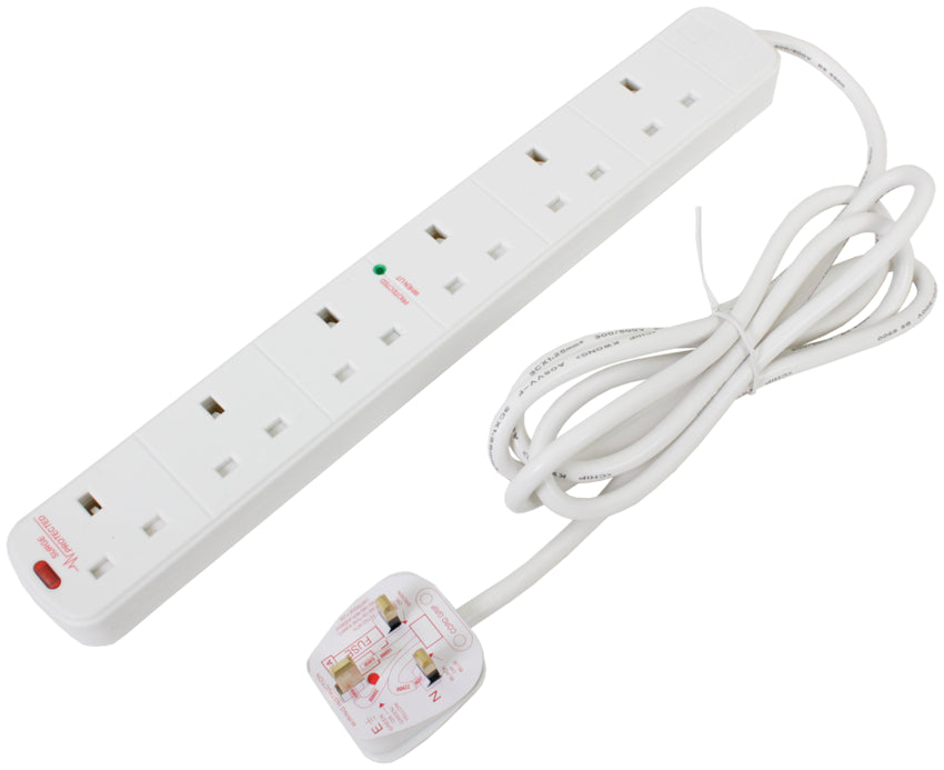 Surge protected mains power lead