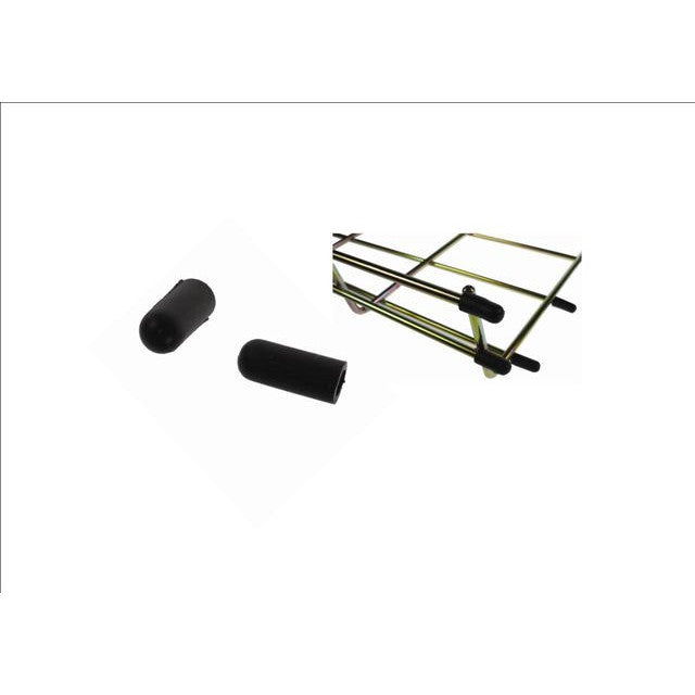 Wire basket tray protection end caps including cutting basket to length