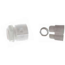 25mm white gland & locknut